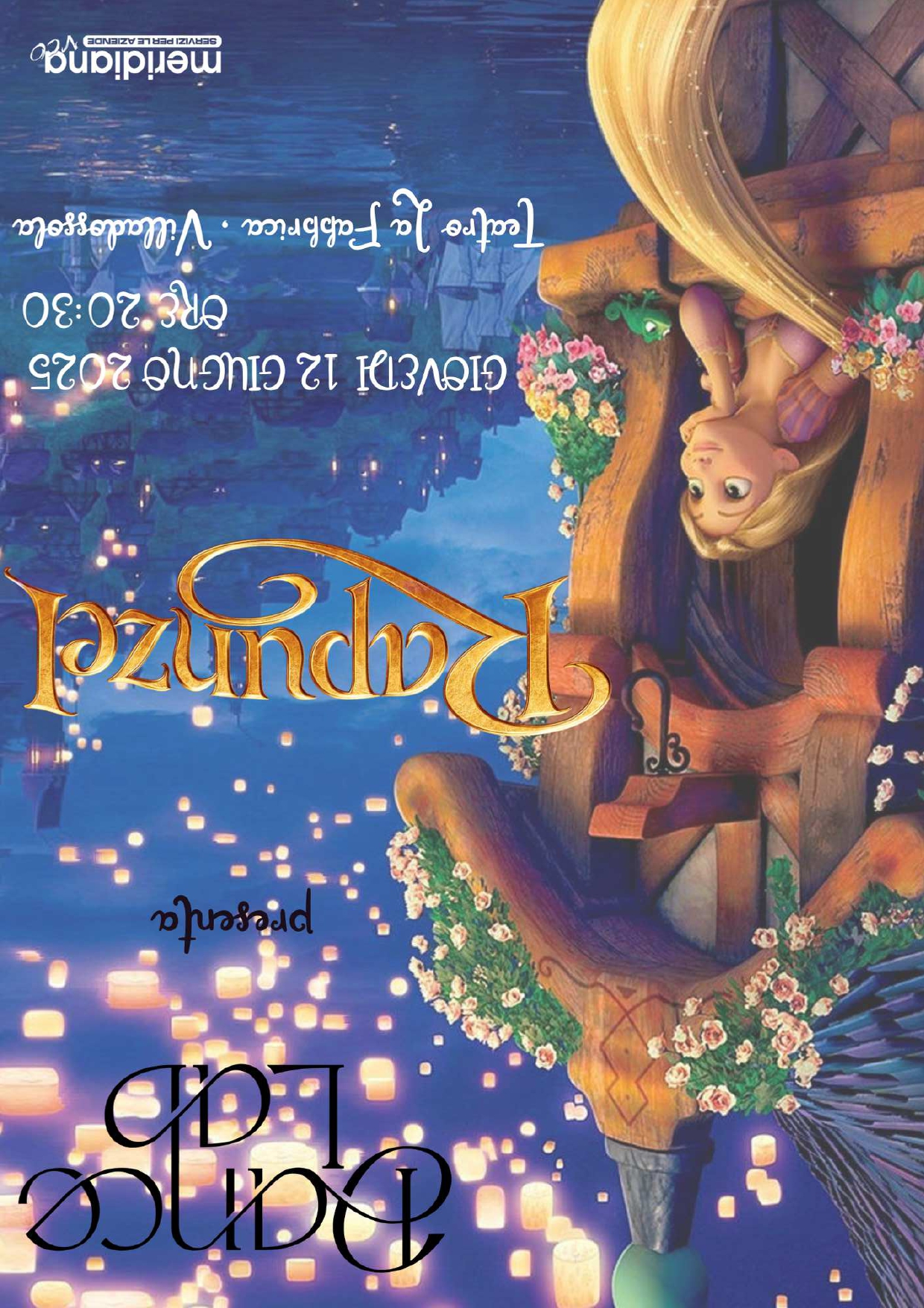 rapunzel giovedì 12 giugno ore 20:30 teatro la fabbrica di Villadossola
