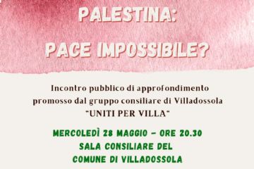 colomba con bandiera della palestina e informazioni sull'incontro