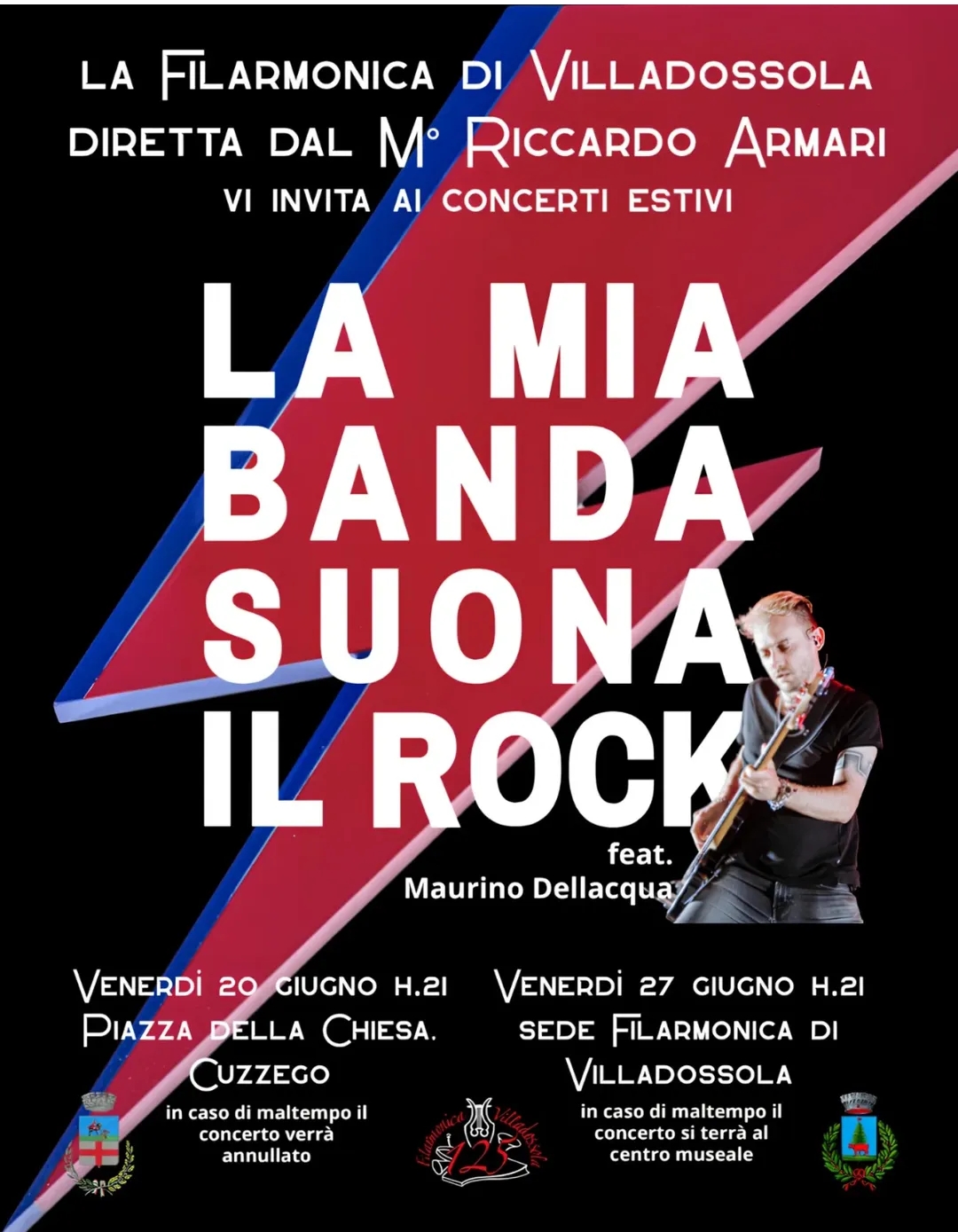 Chitarrista e informazioni sull'evento 