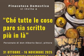 Quadri della mostra su sfondo scuro