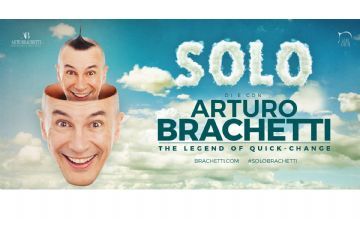 volto di Brachetti tra le nuvole ripetuto a matrioska