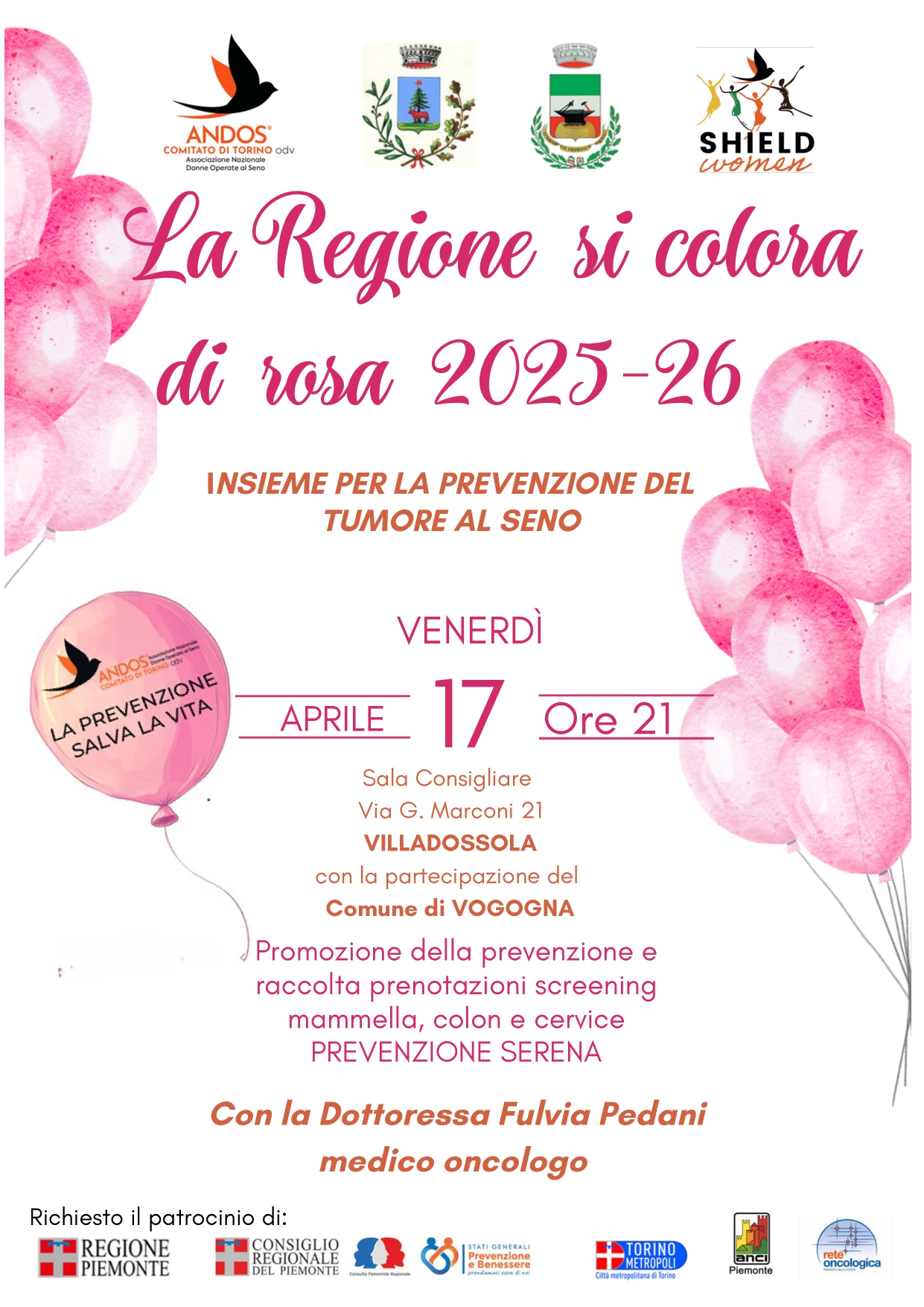 Palloncini rosa su sfondo bianco