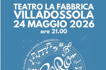 Informazioni evento Coro Blu con note musicali su sfondo blu
