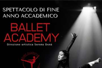 Ballerina su sfondo nero