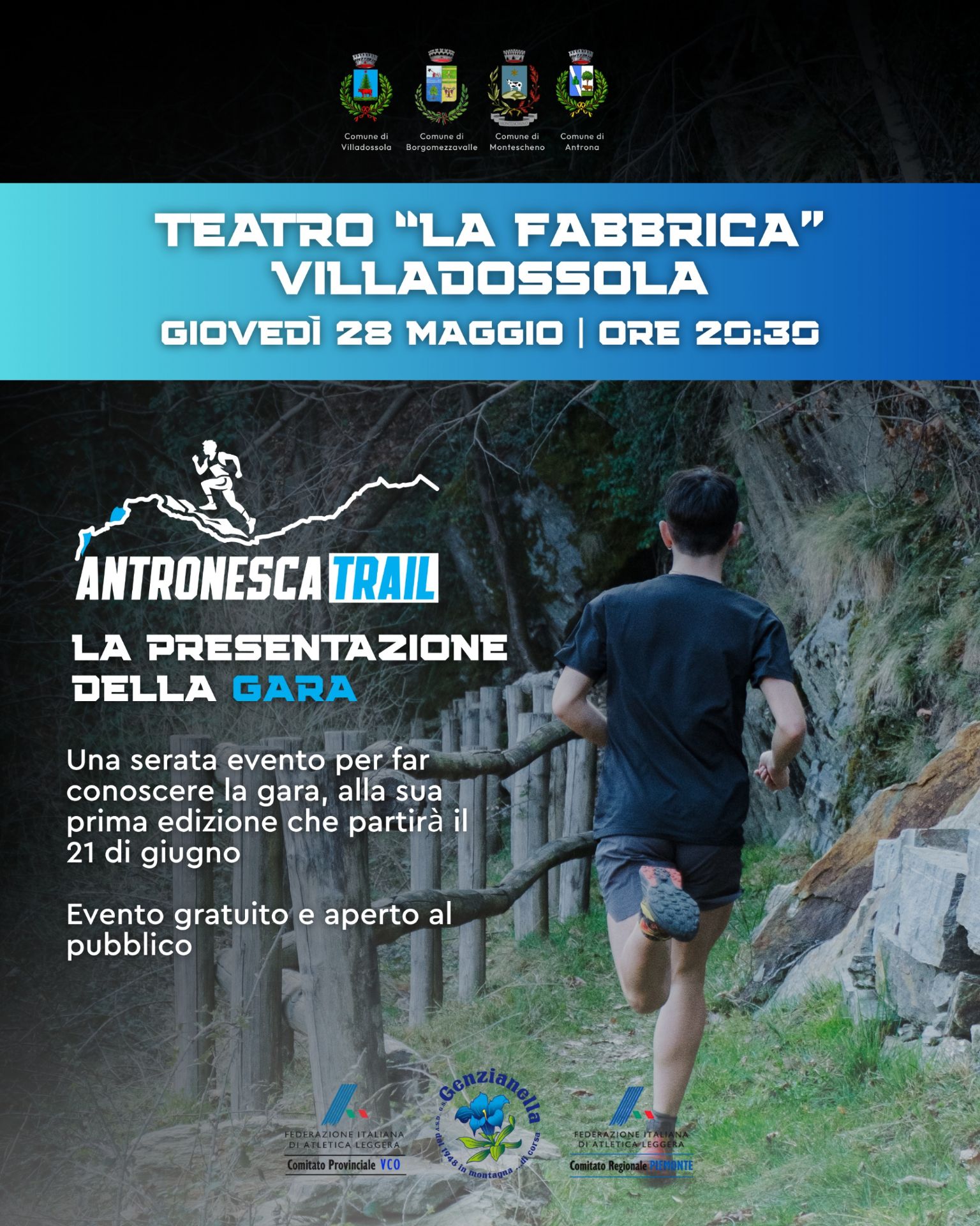 runner su sentiero di montagna