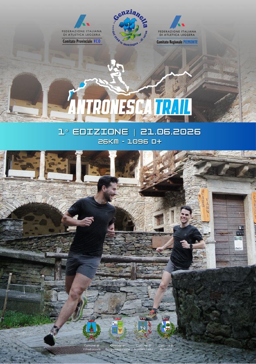 due runner corrono per le strade dell'Antronesca 
