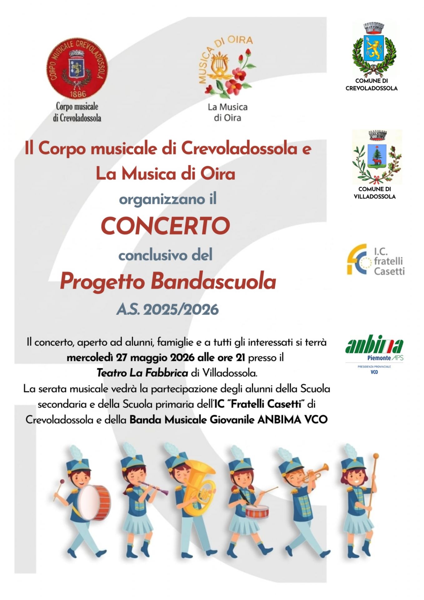 Disegni di bambini che suonano strumenti musicali vari